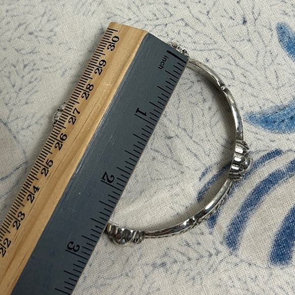 Brighton City of Lights Bangle Bracelet Silver Plated Retired Signed - Picture 7 of 12